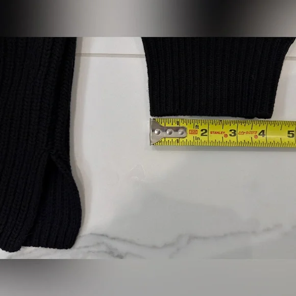 Theory Women’s Wool and Cashmere Sweater Black Size Medium - Picture 6 of 8